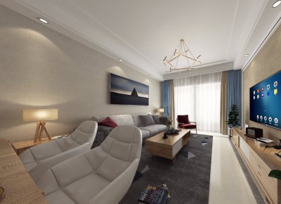 太湖一號(hào)兩居裝修案例