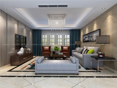 瀾調(diào)國際170平裝修案例