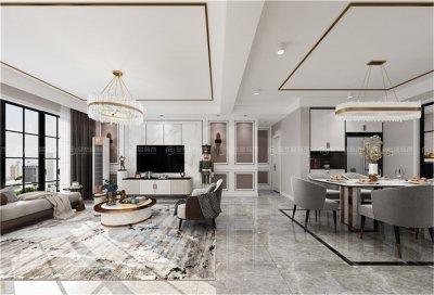 天平花園120平輕奢風(fēng)