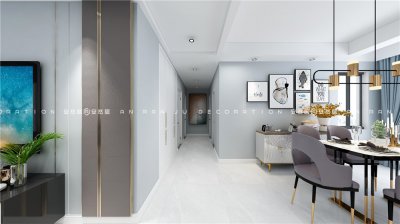 青苑二區(qū)100平簡約裝修