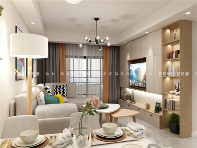 拾鯉花園90平北歐風(fēng)格