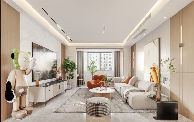 姜家社區(qū)120平現(xiàn)代